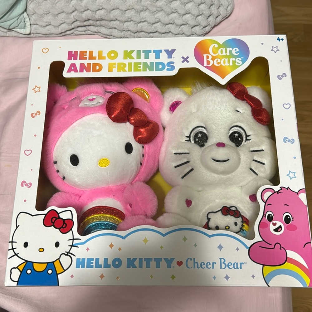 Hello Kitty x Care Bear 10in plushies